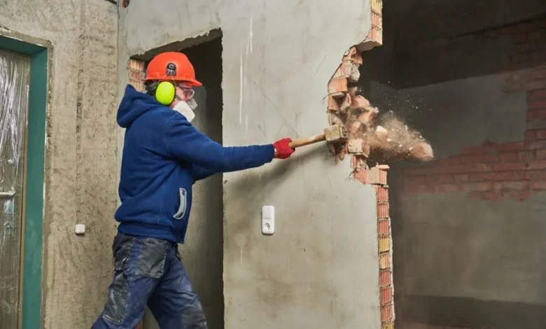 Demolition work